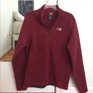 Maroon north face pullover